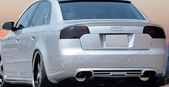 Custom Audi A4  Sedan Rear Lip/Diffuser (2005 - 2008) - $299.00 (Part #AD-002-RA)